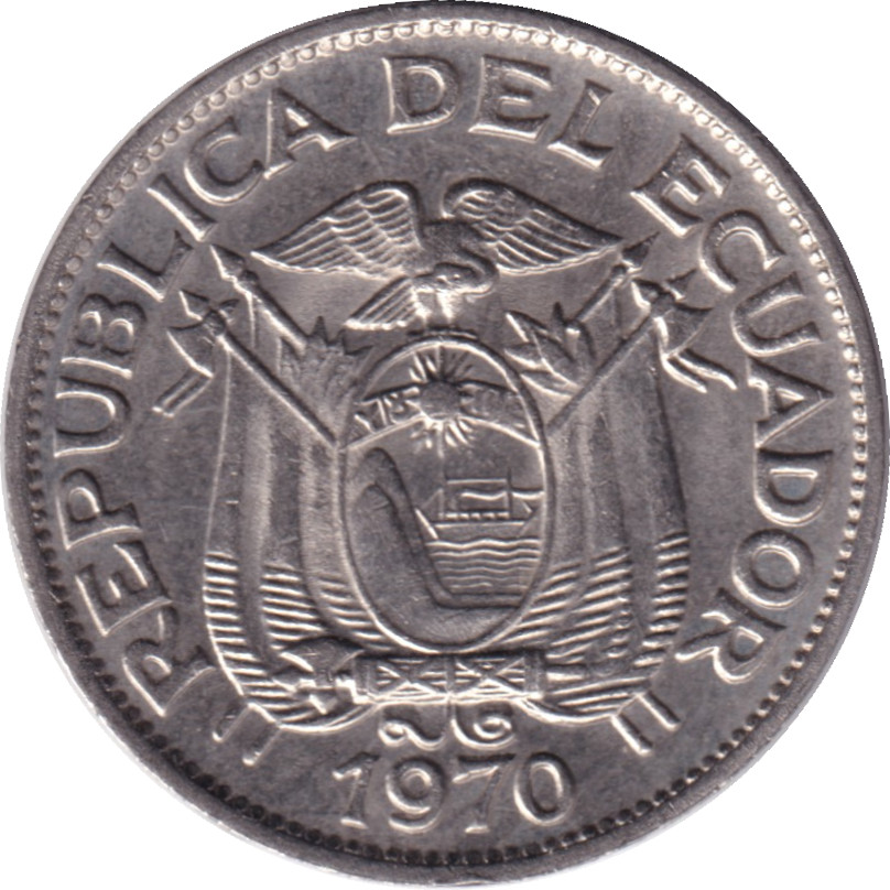 5 centavos - Armoiries - Nickel plate