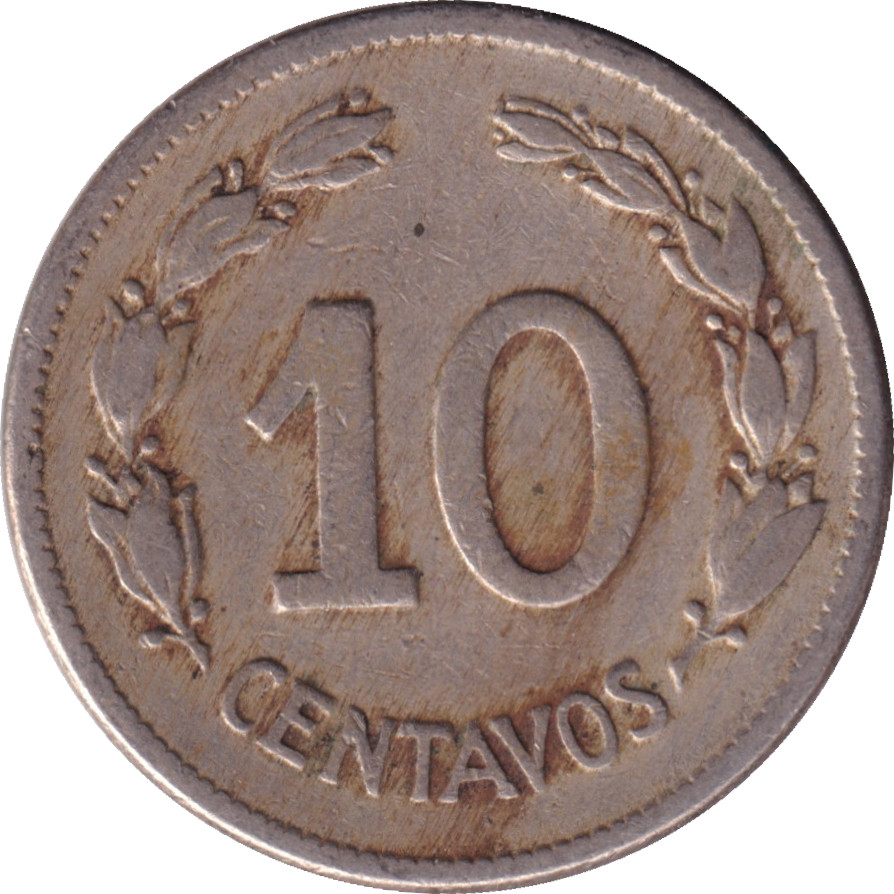 10 centavos - Armoiries - Cupronickel