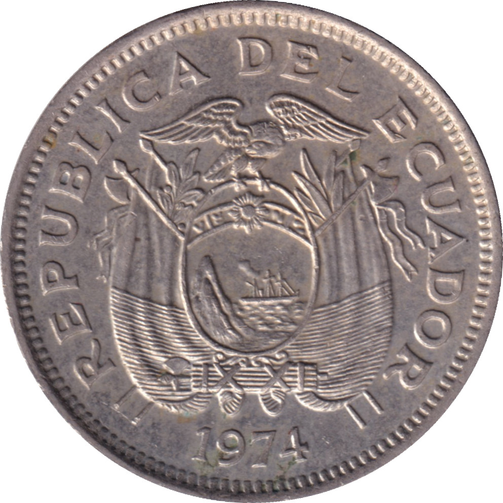 20 centavos - Large Arms - Cupronickel