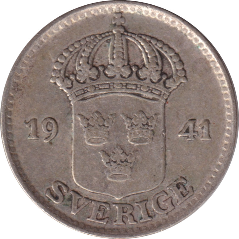 25 ore silver - Gustave V - Shield