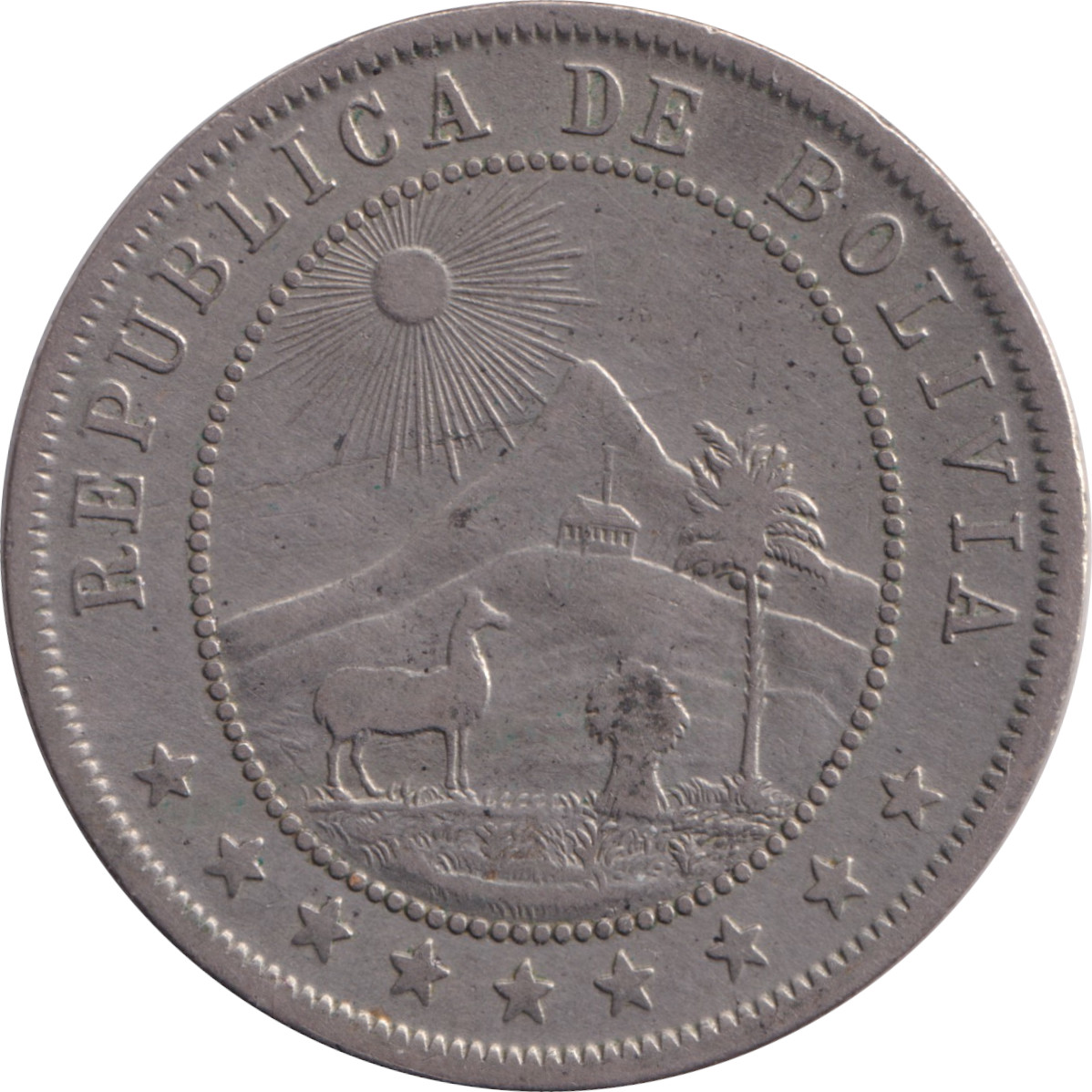 10 centavos - Caducée - Type 1