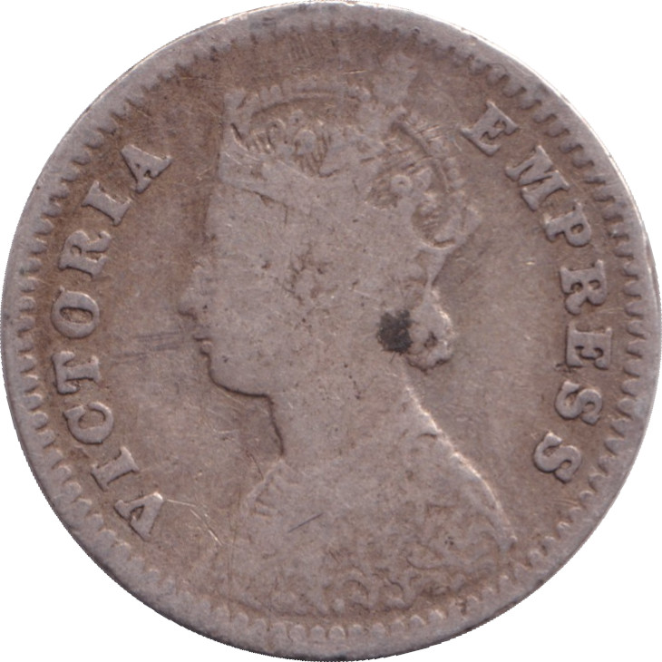 2 annas silver - Victoria Empress