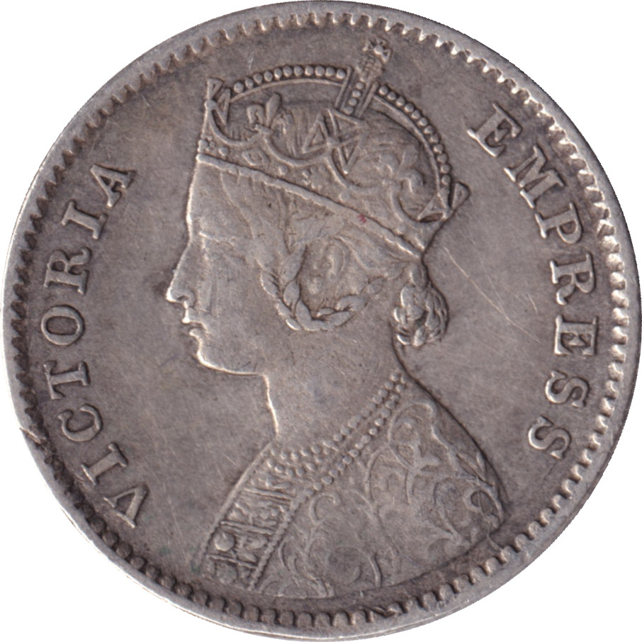 1/4 rupee silver - Victoria Empress