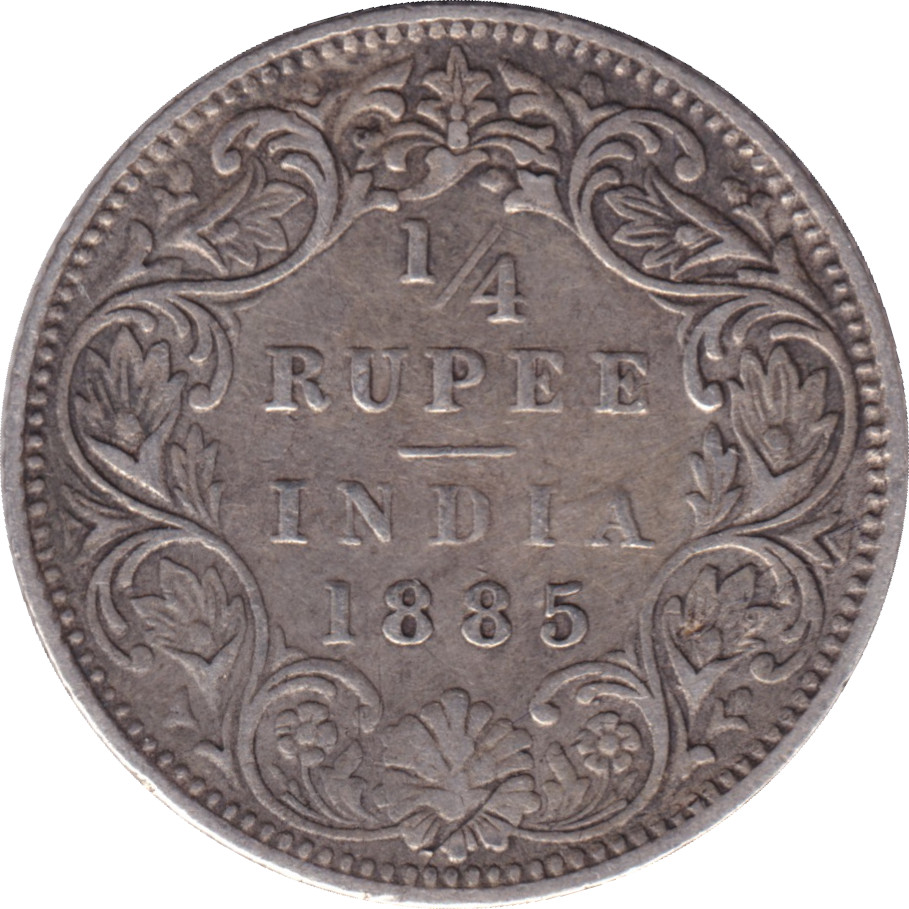 1/4 rupee argent - Victoria Empress