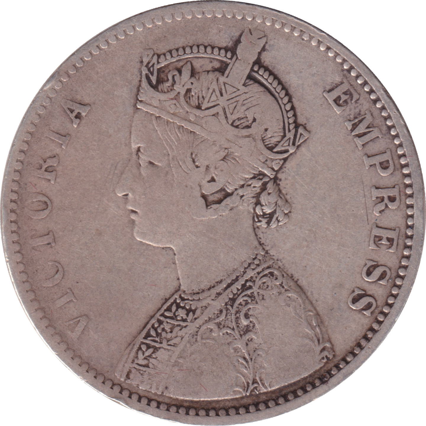 1 rupee silver - Victoria Empress