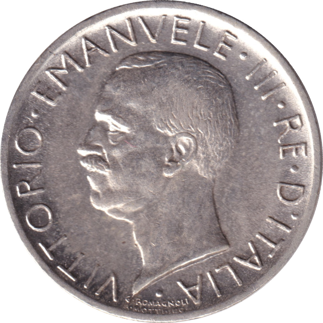 5 lire argent - Victor Emmanuel III - Aigle