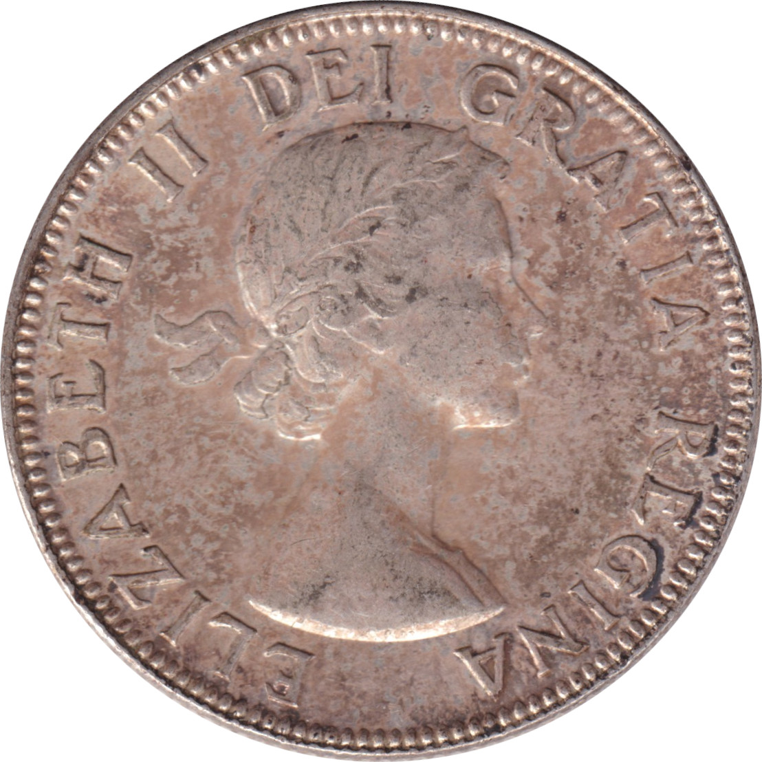 25 cents silver - Elizabeth II - Young bust