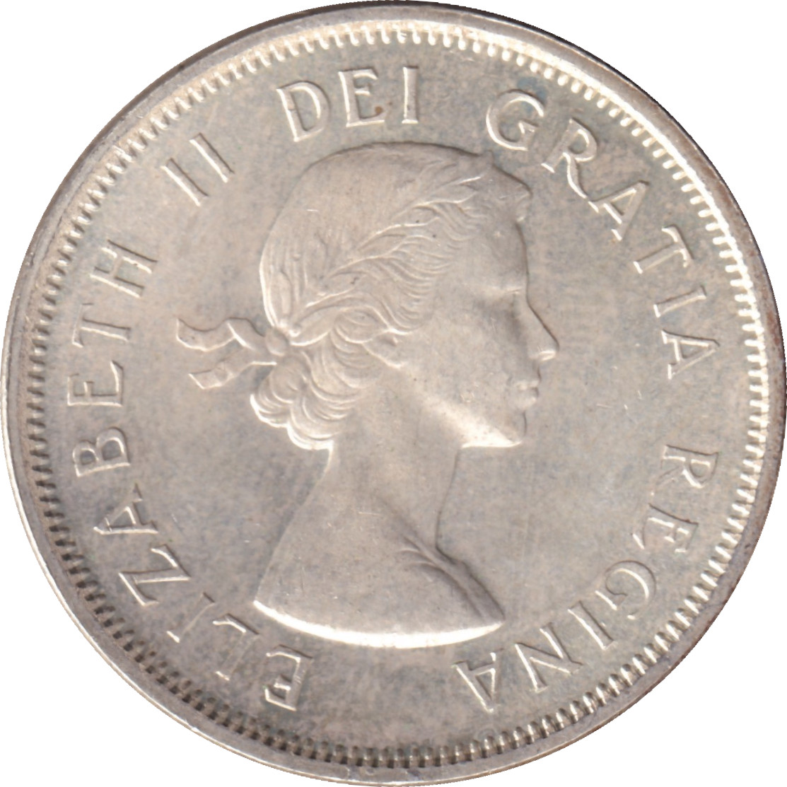 25 cents argent - Elizabeth II - Buste jeune