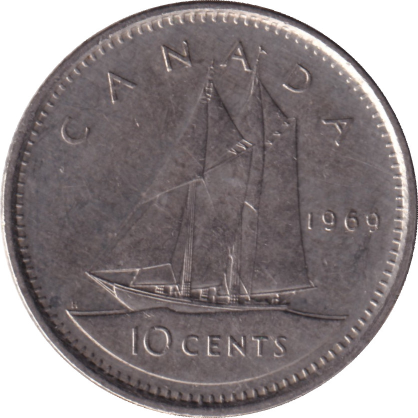 10 cents - Elizabeth II - Buste jeune