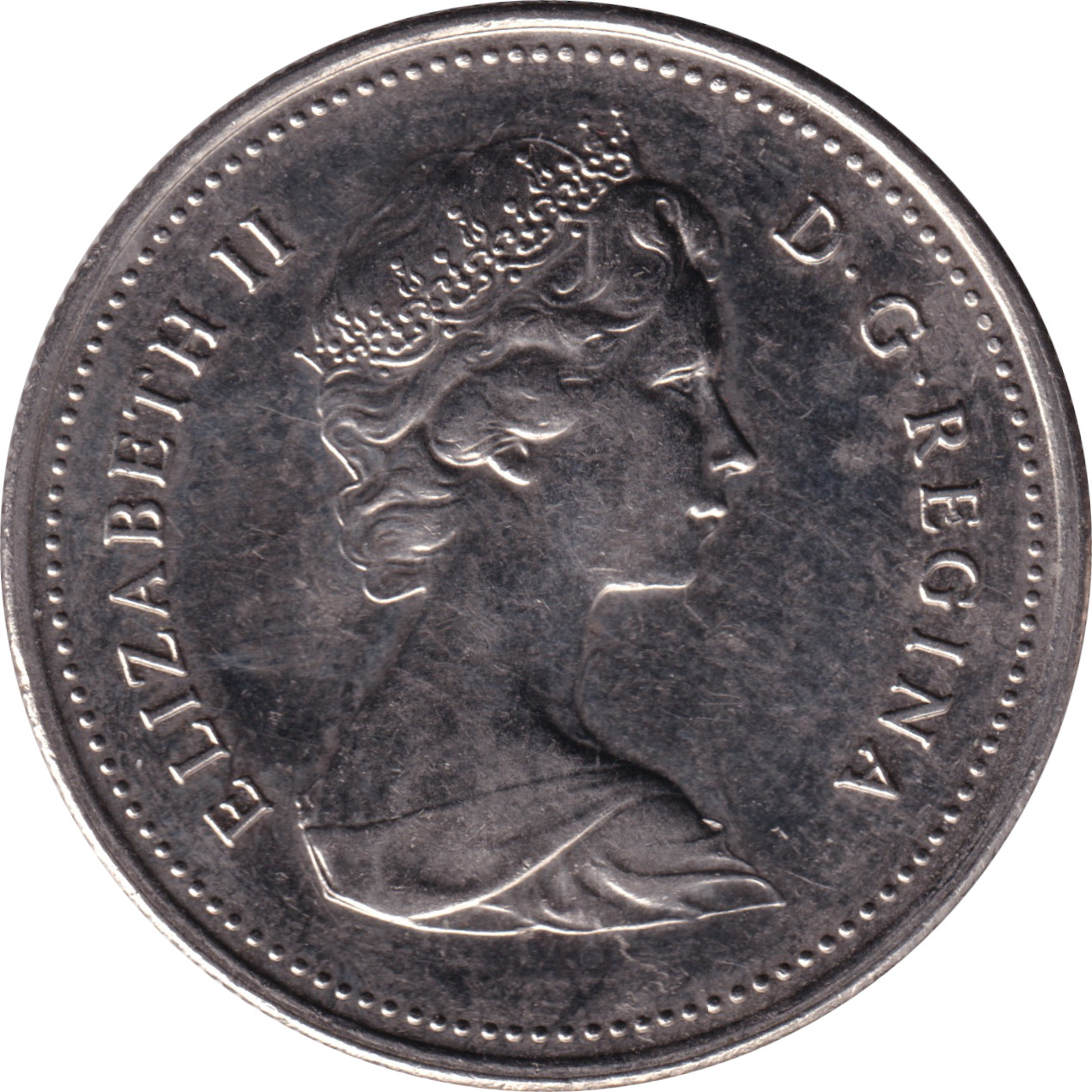 50 cents - Elizabeth II - Young Bust - Nickel