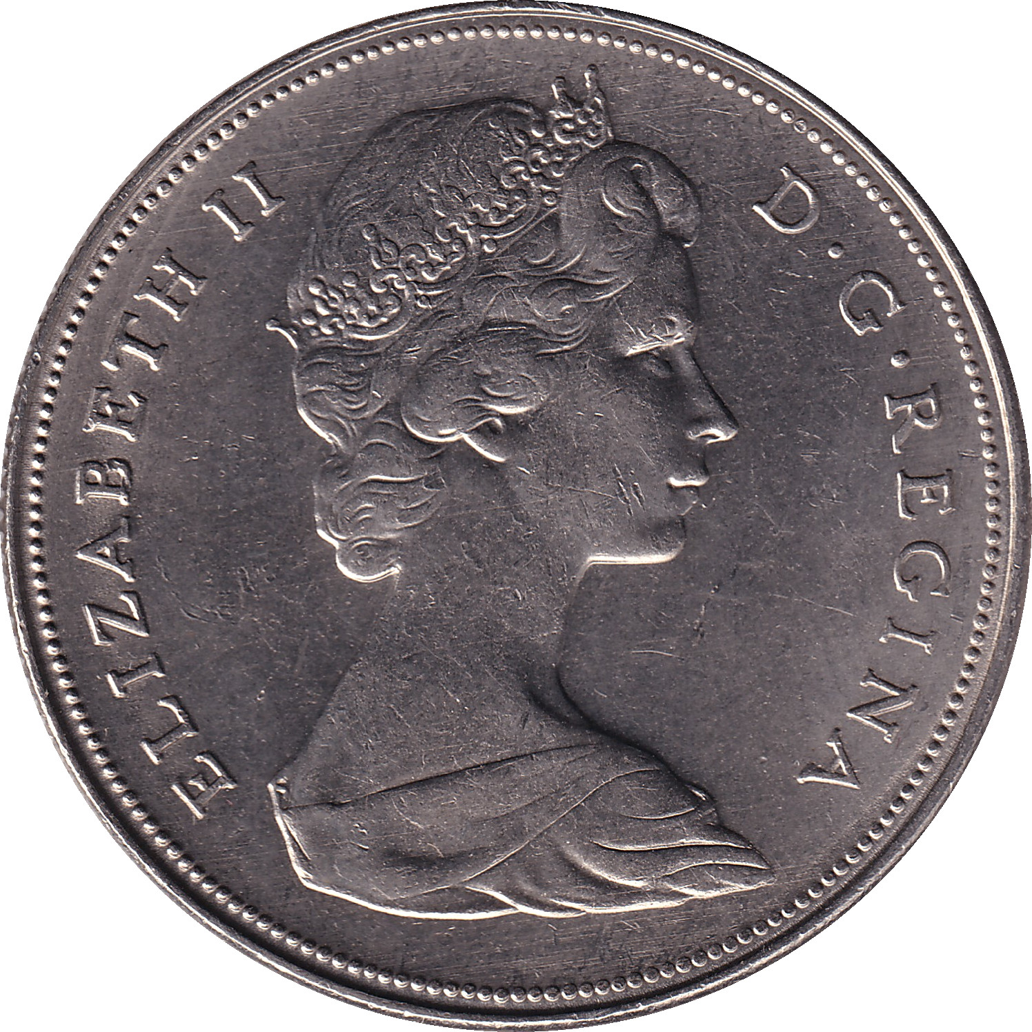 1 dollar - Elizabeth II - Young Bust - Nickel