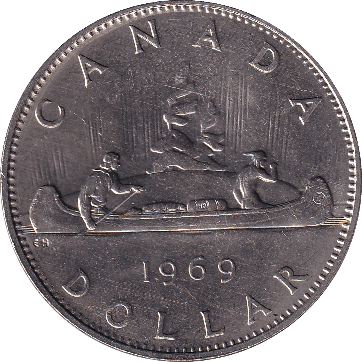 1 dollar - Elizabeth II - Buste jeune - Nickel