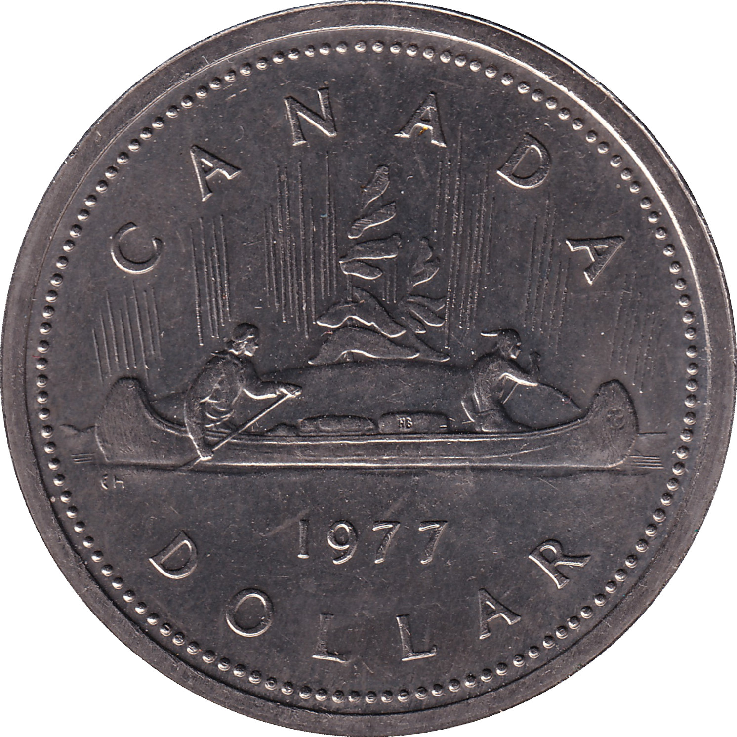 1 dollar - Elizabeth II - Buste mature - Voyageur