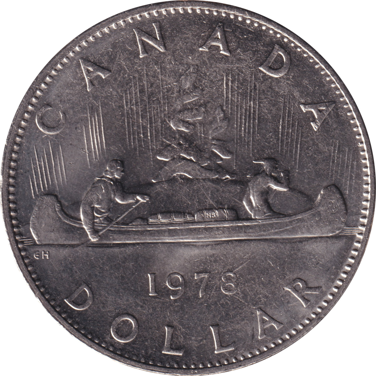 1 dollar - Elizabeth II - Buste mature - Voyageur