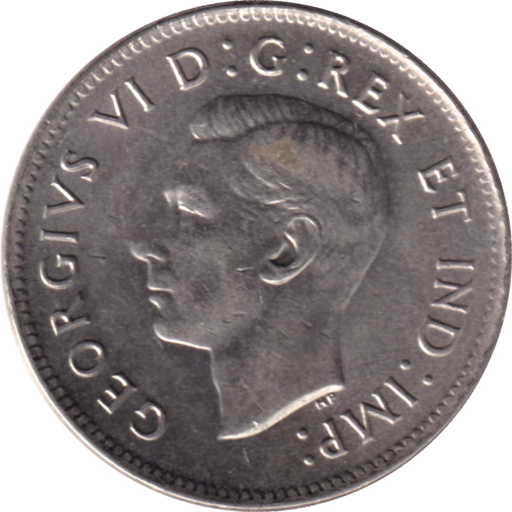 5 cents - George VI - Emperor - Round