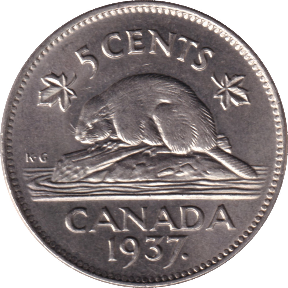 5 cents - George VI - Emperor - Round