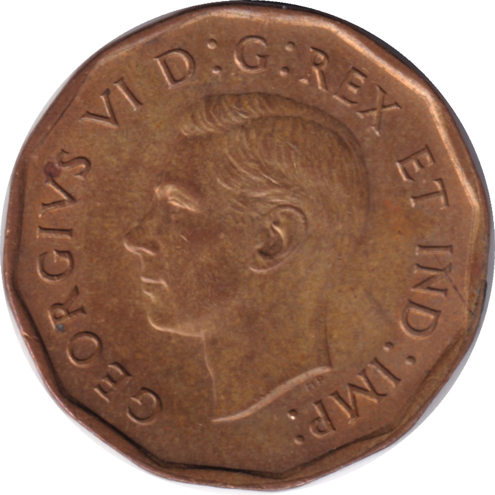 5 cents - George VI - Empereur - Polygonal - Tombac