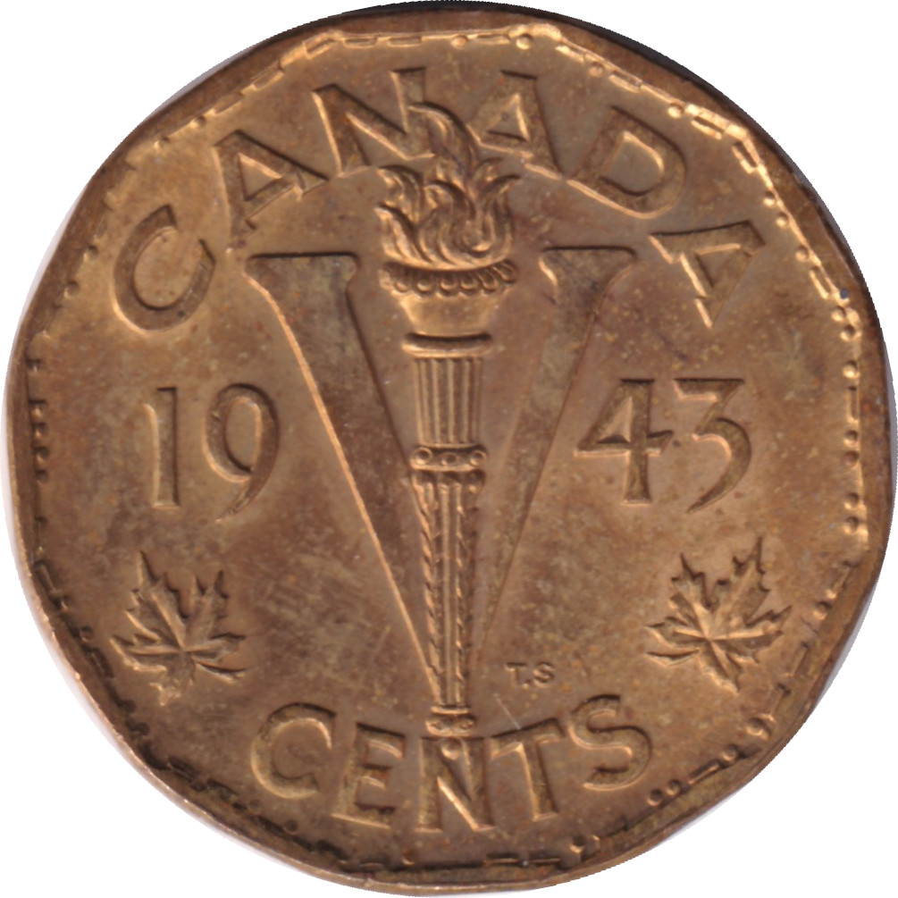 5 cents - George VI - Torch - Tombac