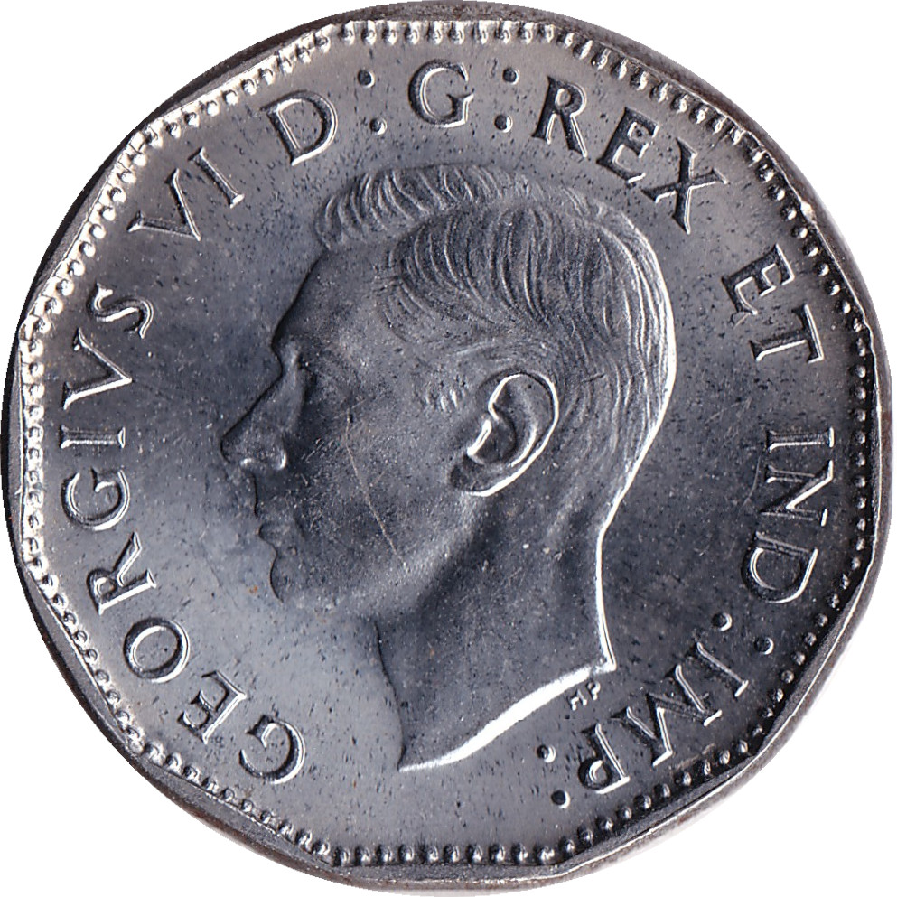 5 cents - George VI - Torch - Chromium plated