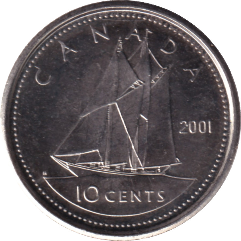 10 cents - Elizabeth II - Mature head - Nickel clad