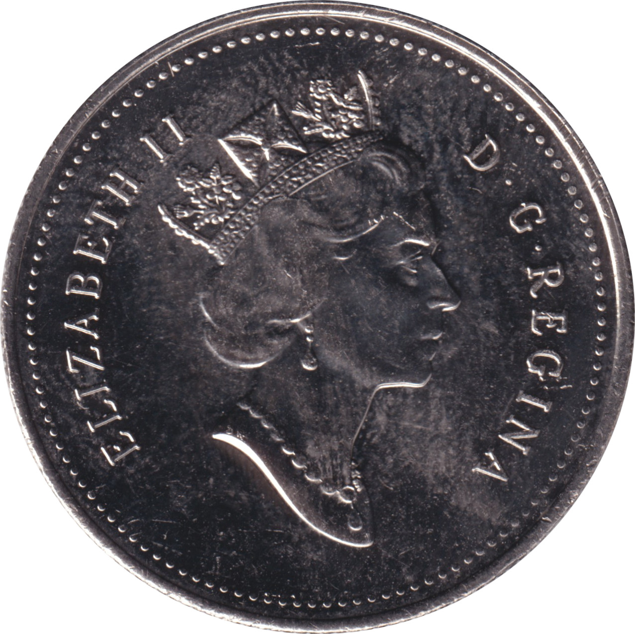 50 cents - Elizabeth II - Tête mature - Secondes armoiries - Nickel