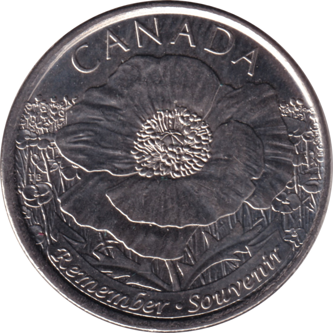 25 cents - Coquelicot