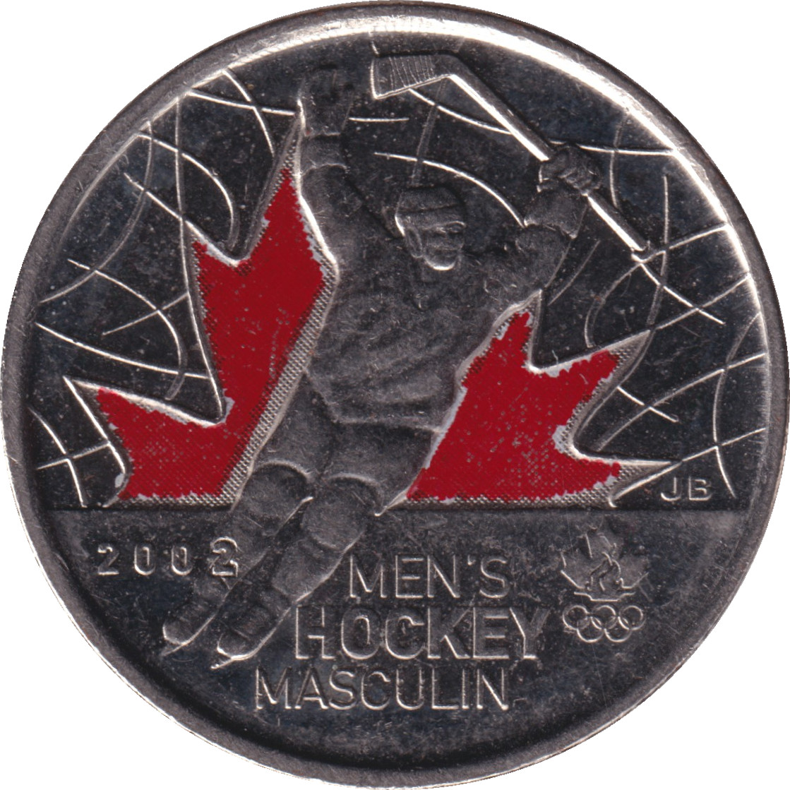 25 cents - Hockey masculin