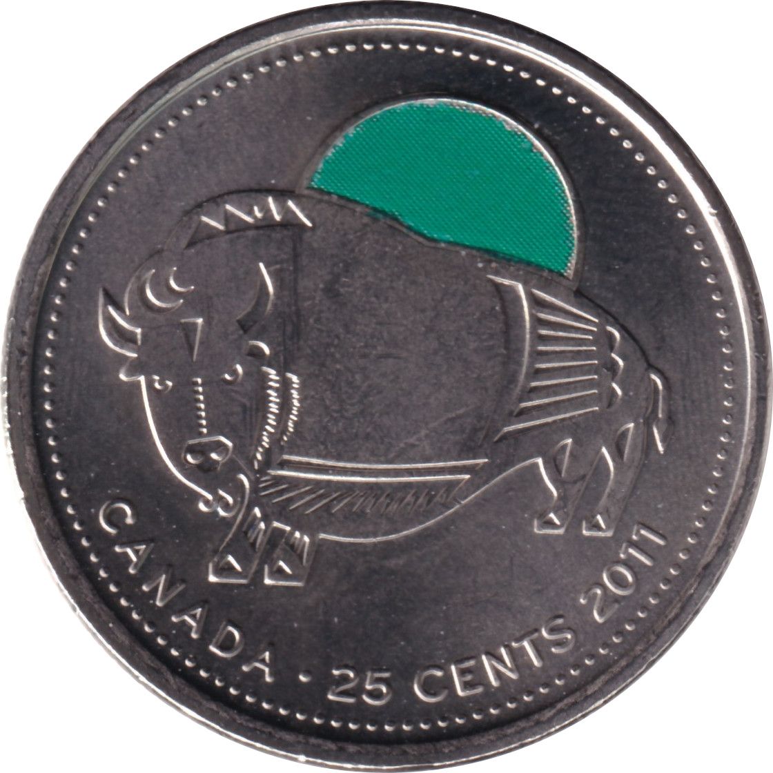 25 cents - Bison des bois