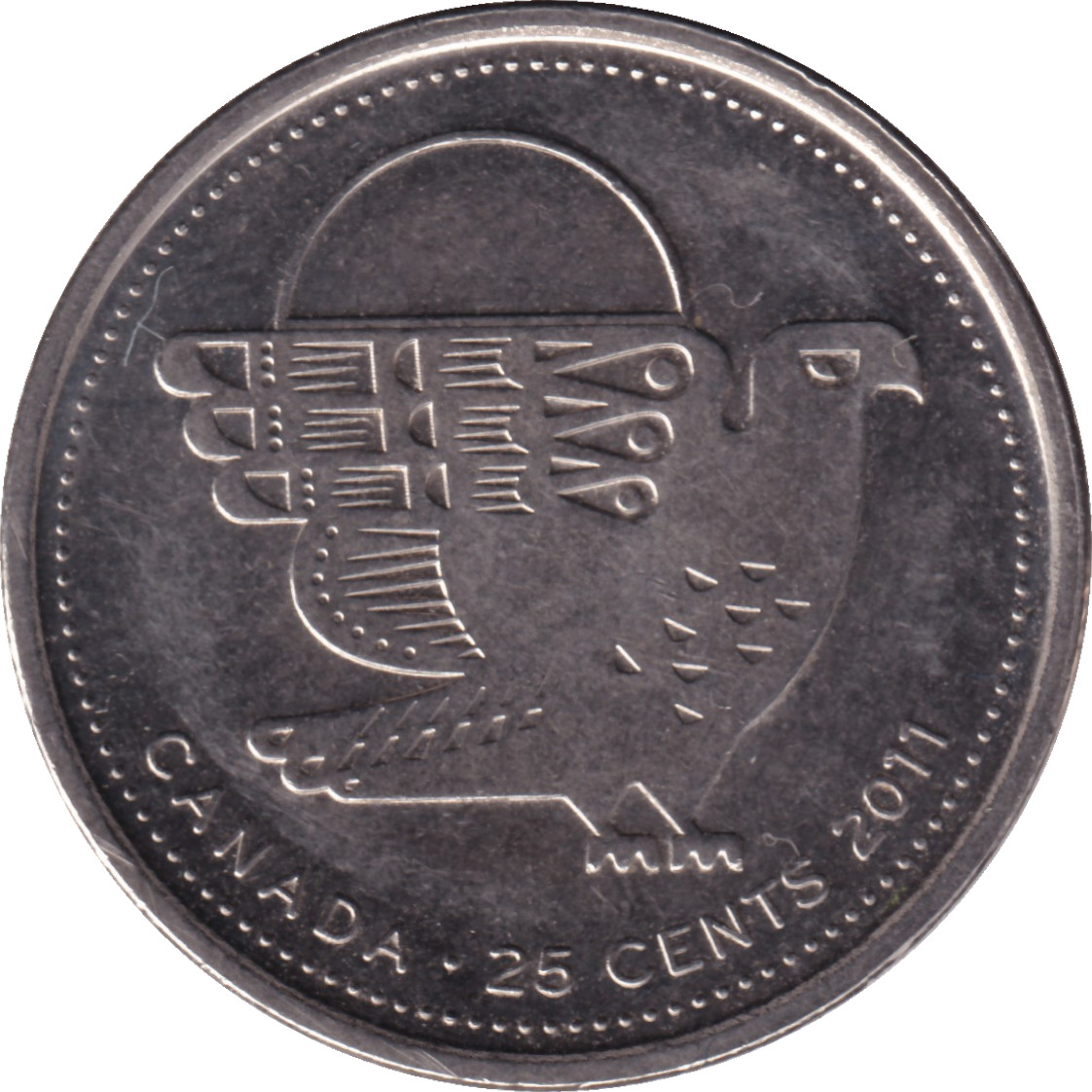 25 cents - Faucon Pélerin