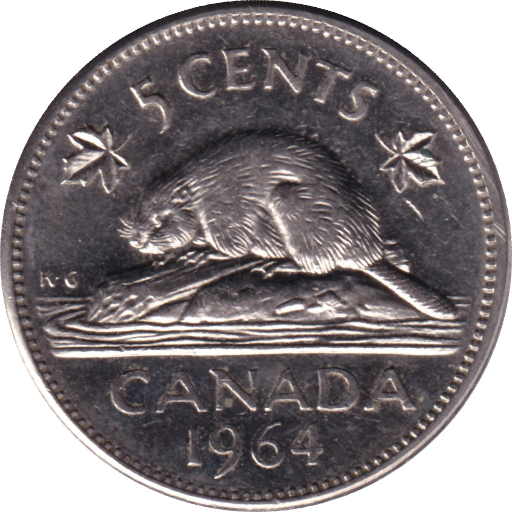 5 cents - Elizabeth II - Buste colonial - Round