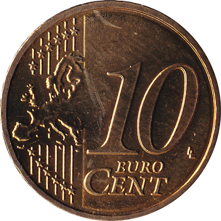 10 eurocents - Porte de Brandebourg