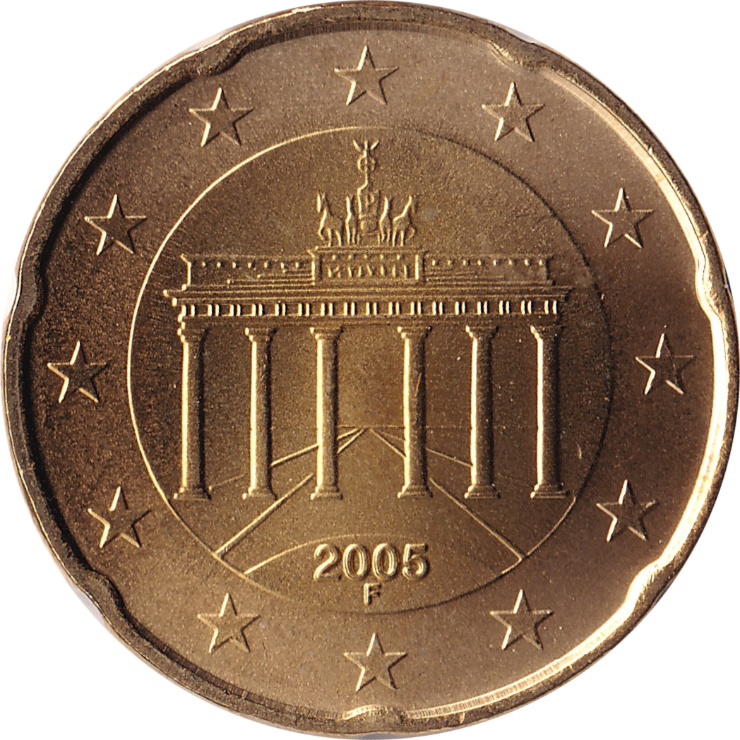 20 eurocents - Porte de Brandebourg