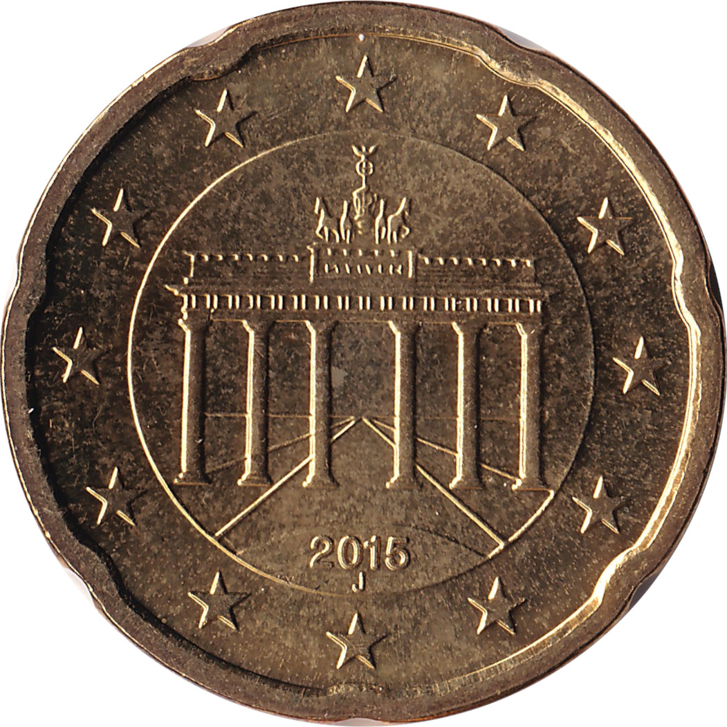 20 eurocents - Porte de Brandebourg