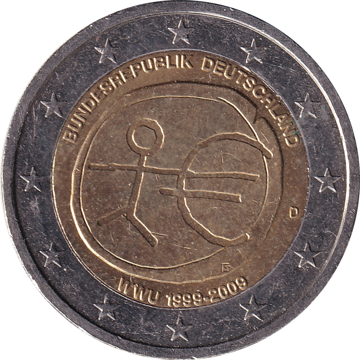 2 euro - Union Économique Monétaire - Allemagne