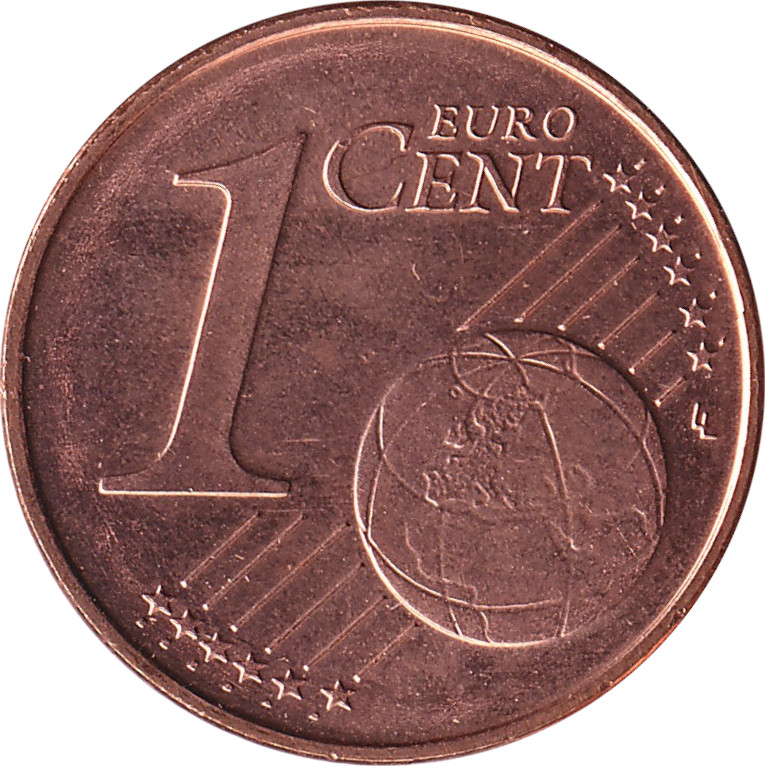 1 eurocent -  Gentian flower