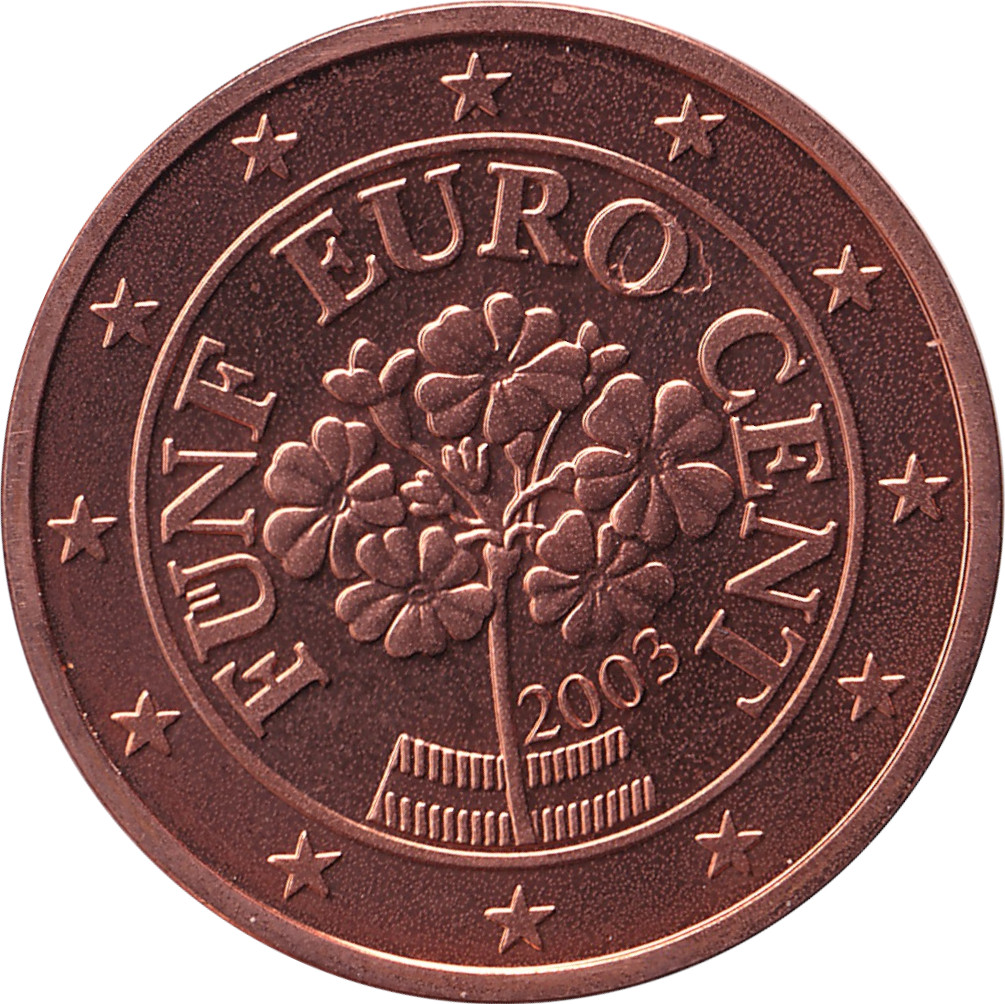 5 eurocents - Fleur de primevère