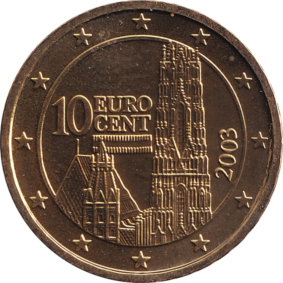 10 eurocents - Saint-Etienne Cathedral