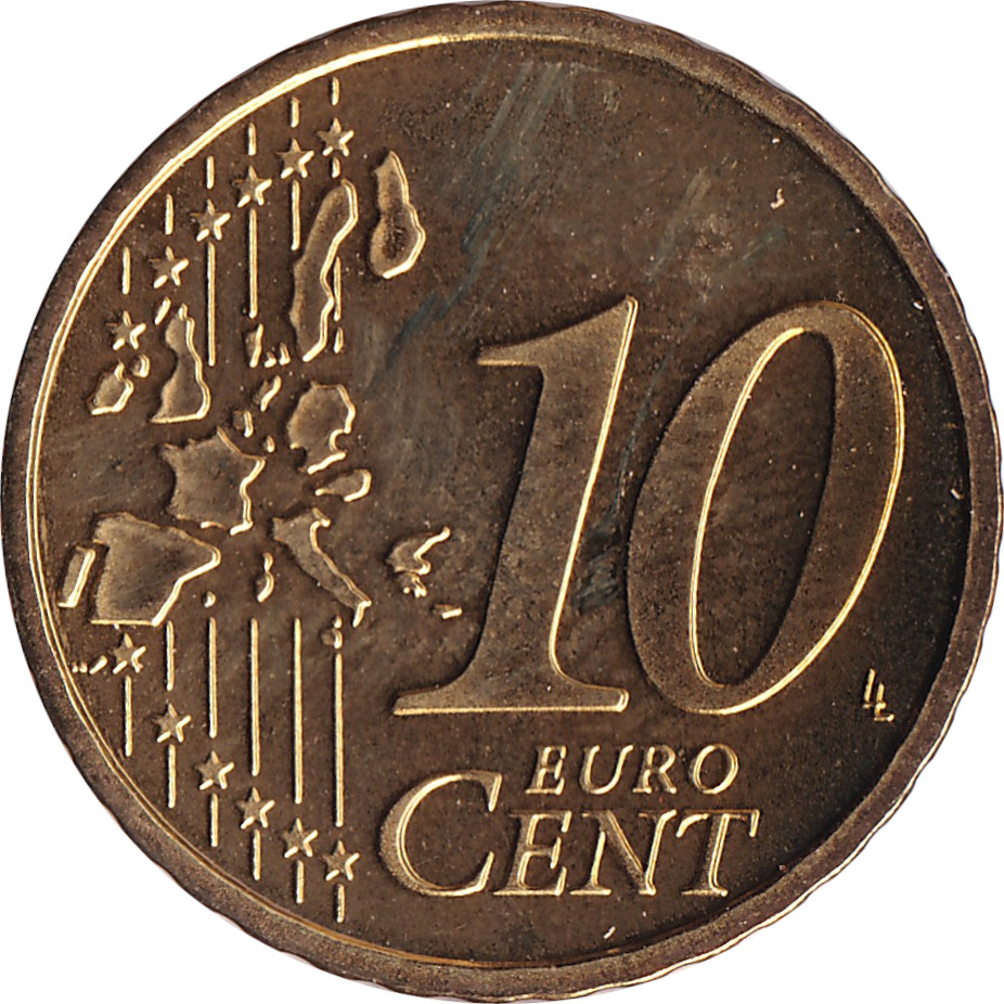 10 eurocents - Saint-Etienne Cathedral