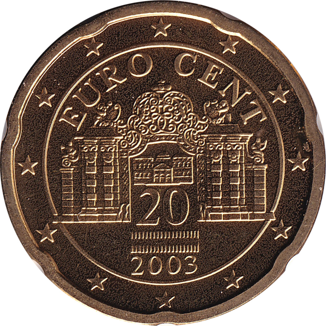 20 eurocents - Palais du Belvédère