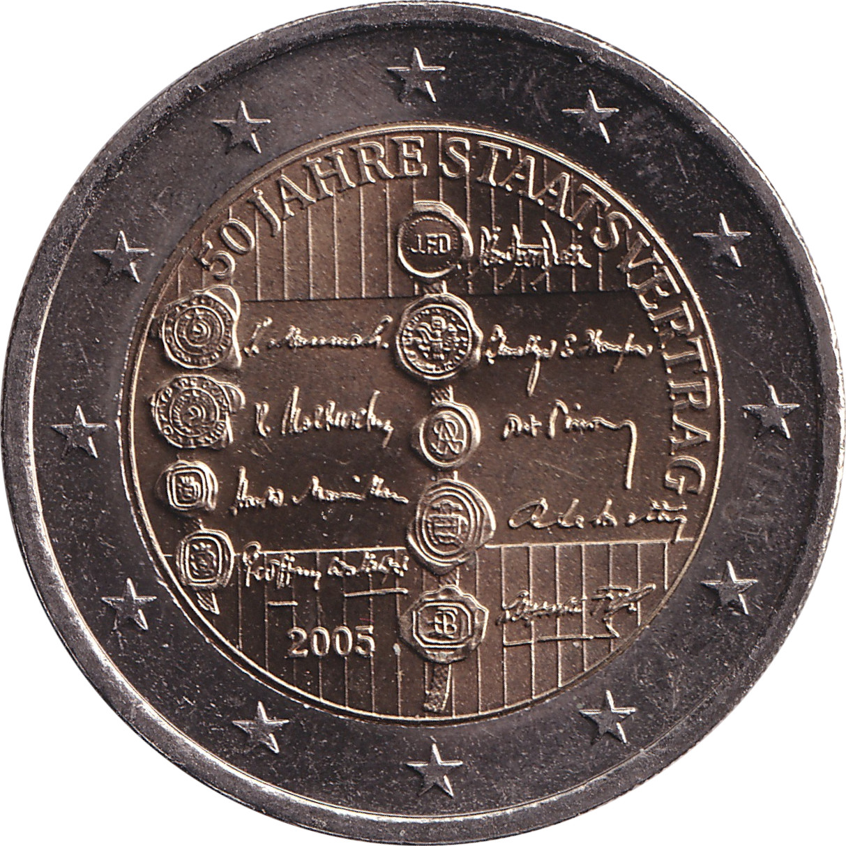 2 euro - Traité d'Etat