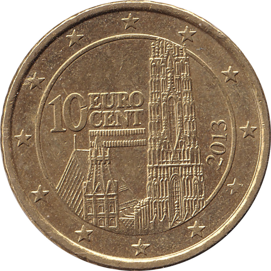 10 eurocents - Cathédrale Saint-Etienne