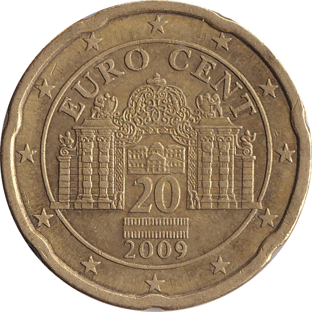 20 eurocents - Palais du Belvédère