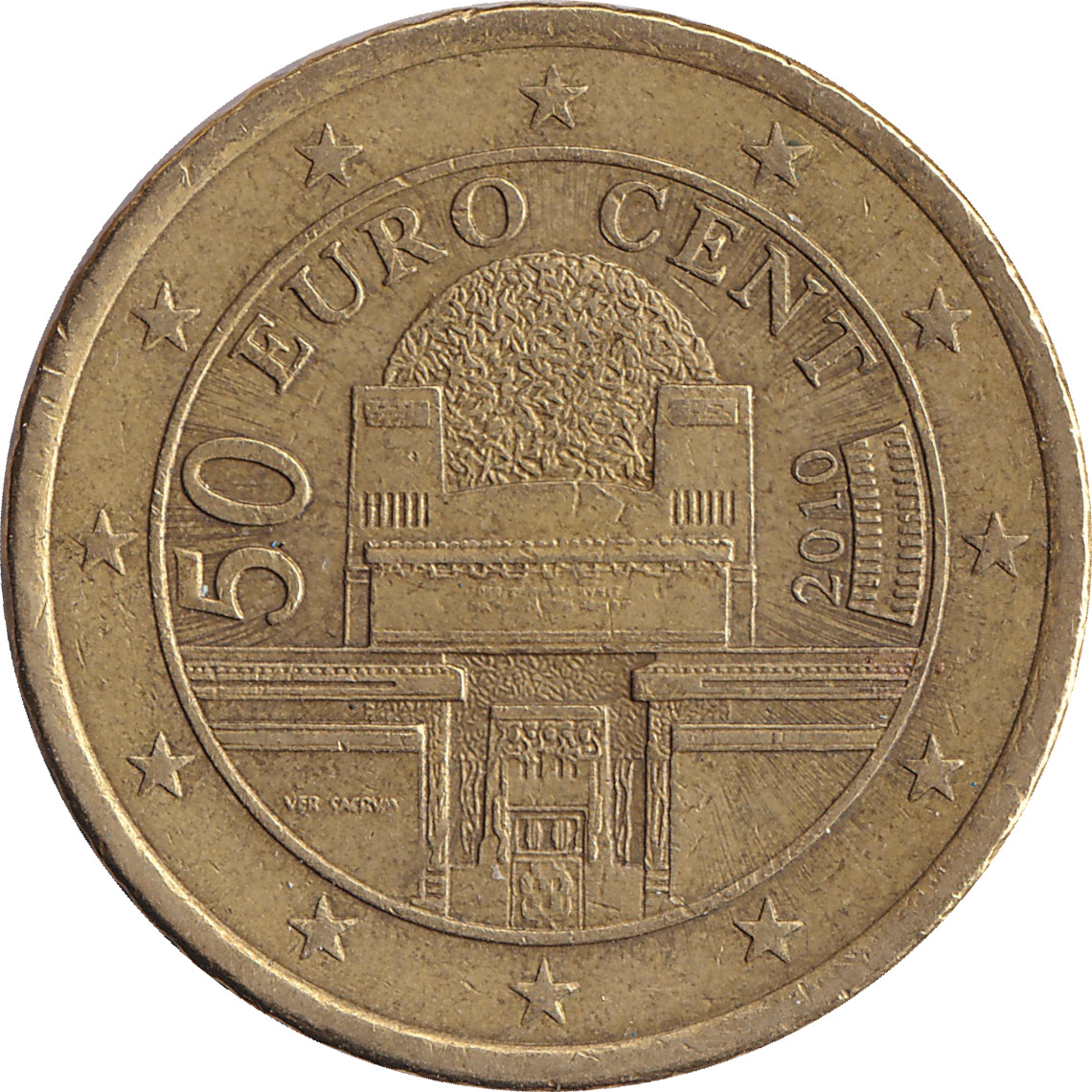 50 eurocents - Secession Palace