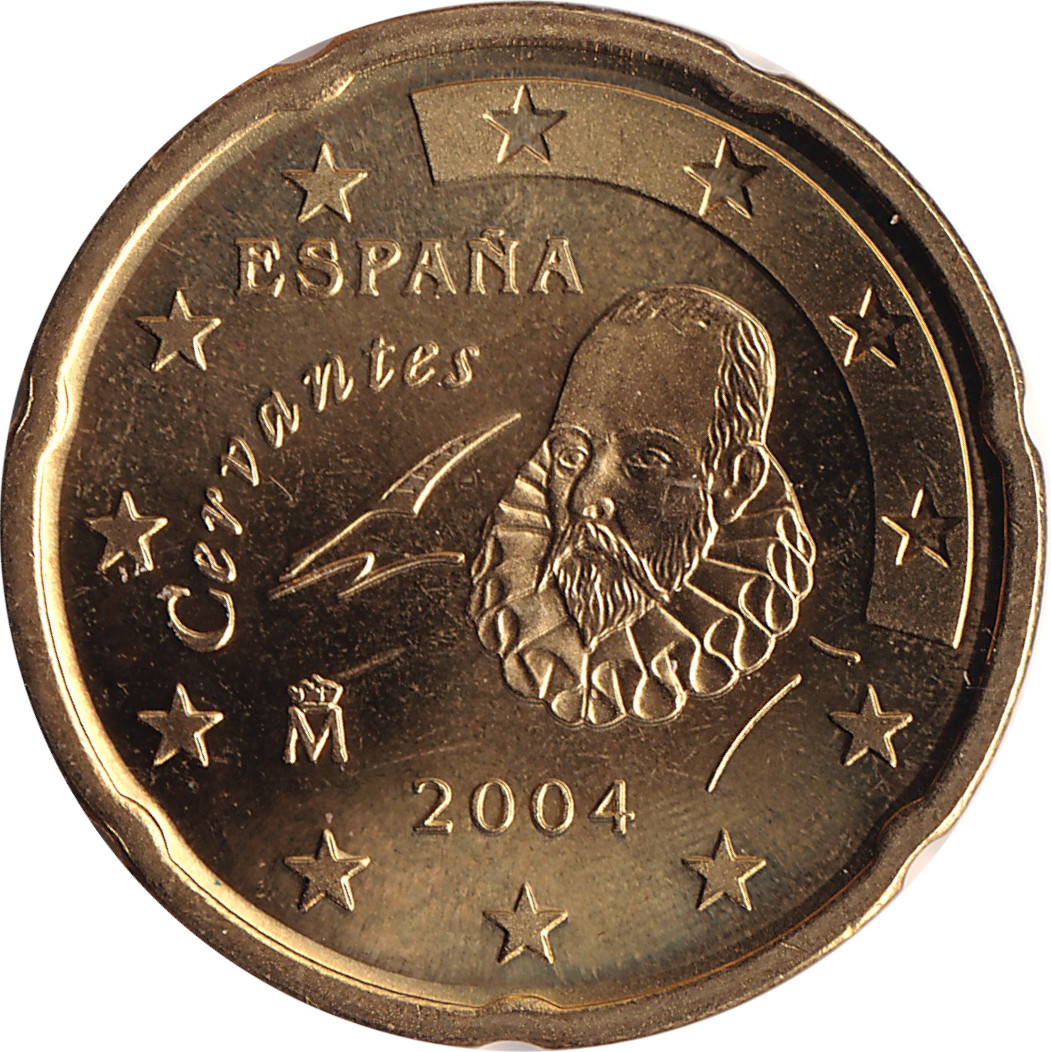 20 eurocents - Cervantés