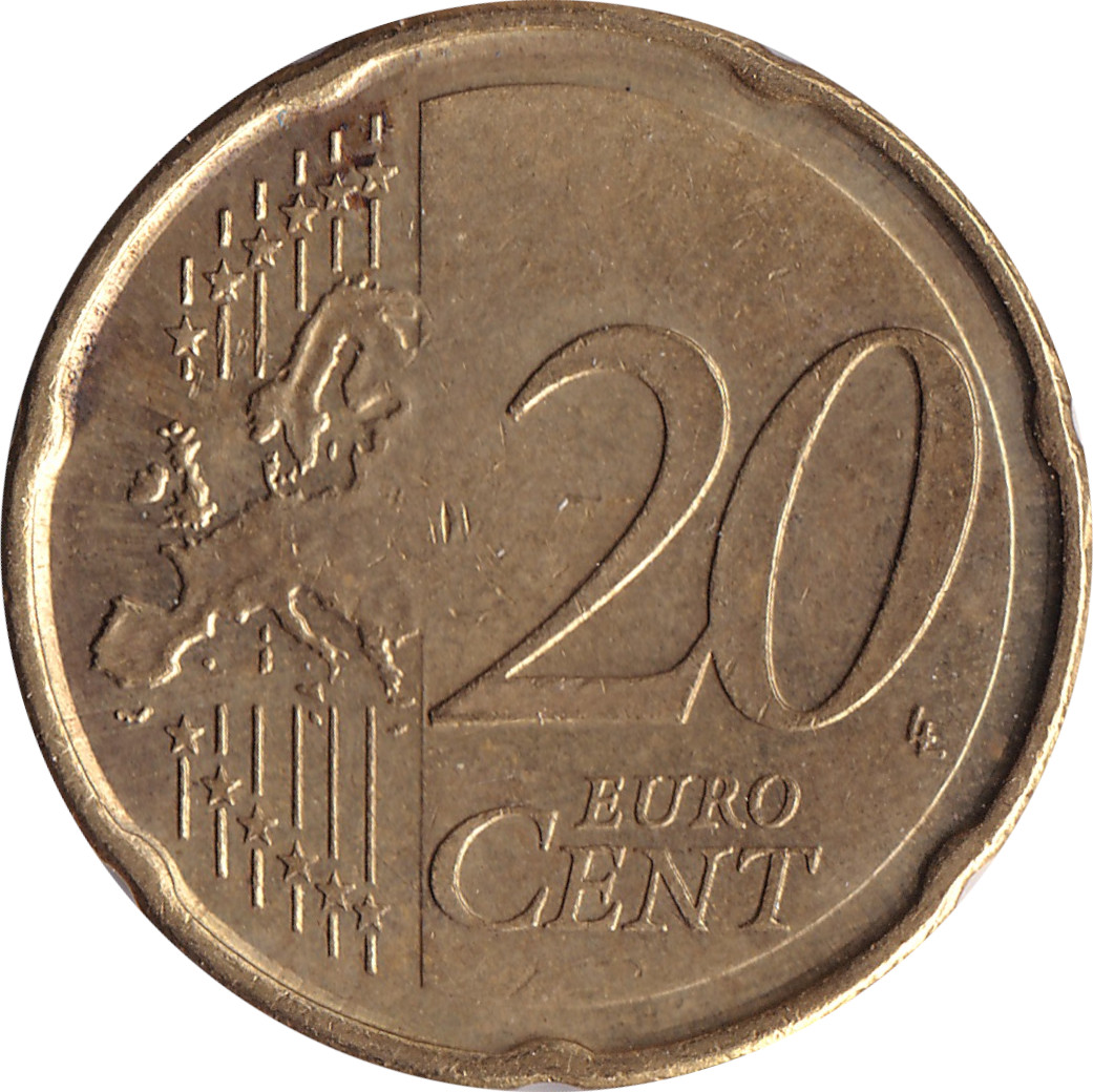 20 eurocents - Lion héraldique