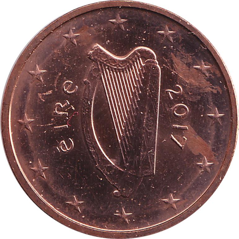 1 eurocent - Lire irlandaise