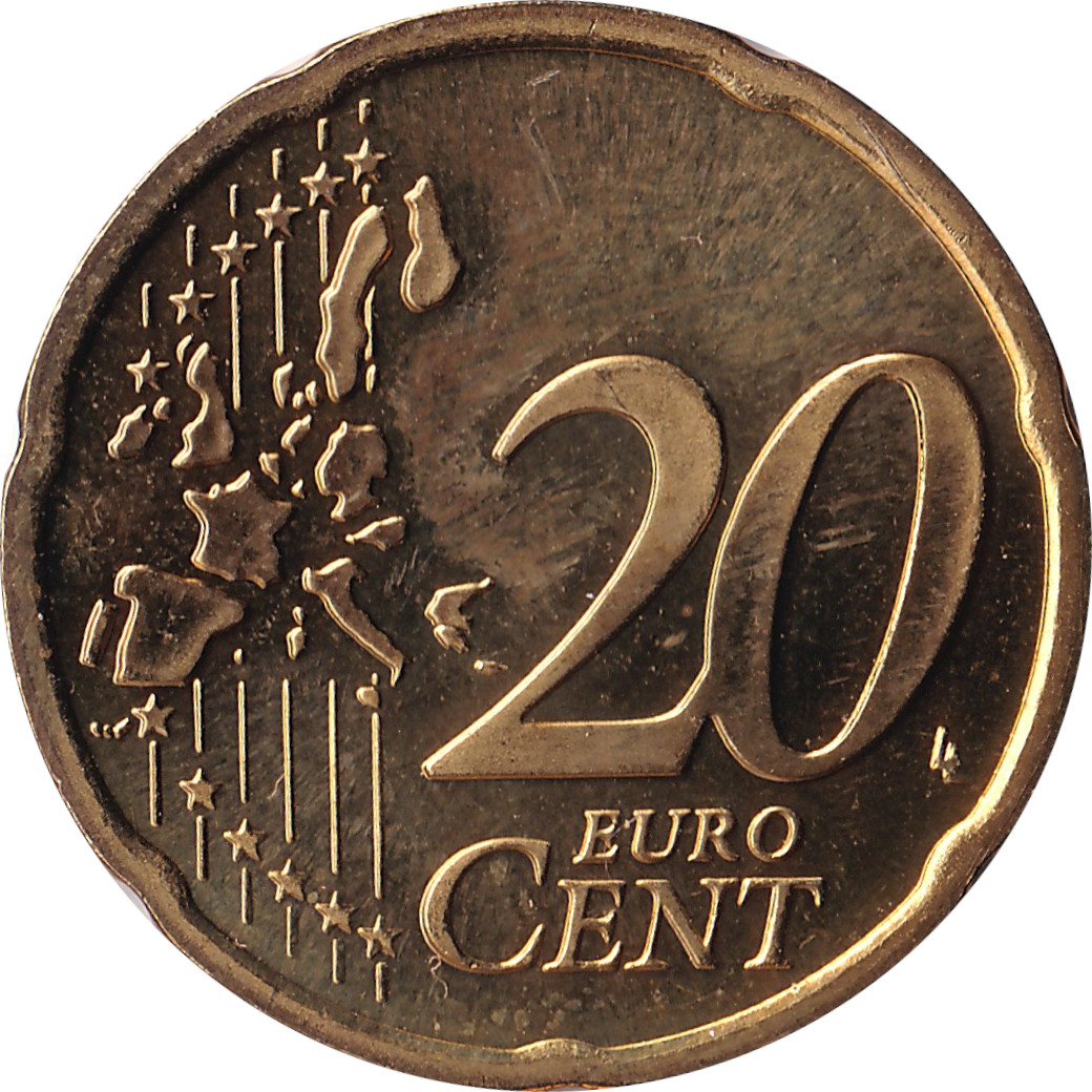 20 eurocents - Lire irlandaise