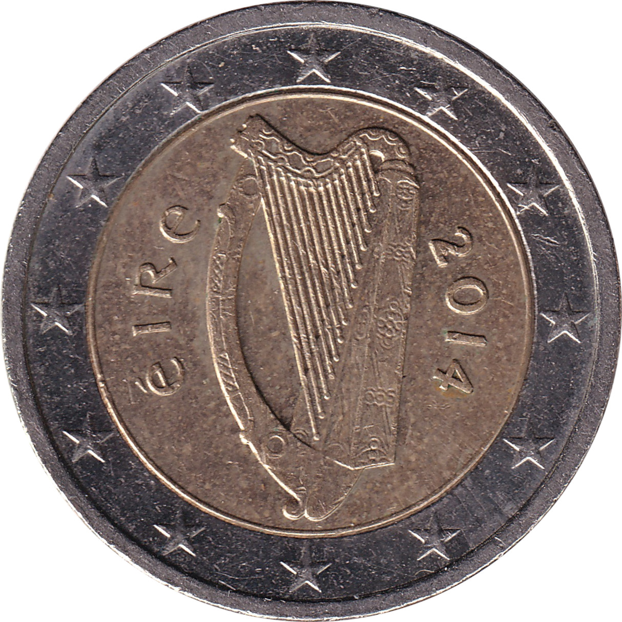 2 euro -  Lire irlandaise