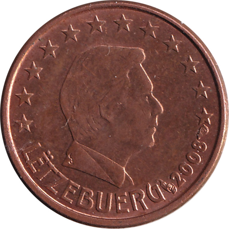 1 eurocent - Grand-Duc Henri