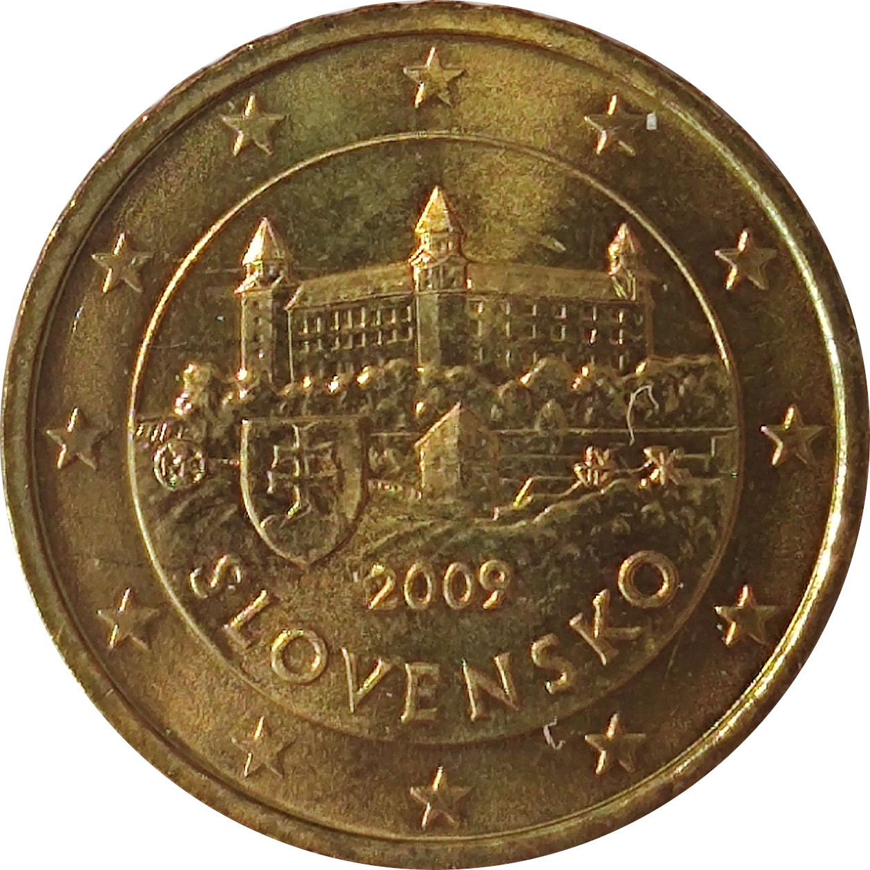 10 eurocents - Château de Bratislava